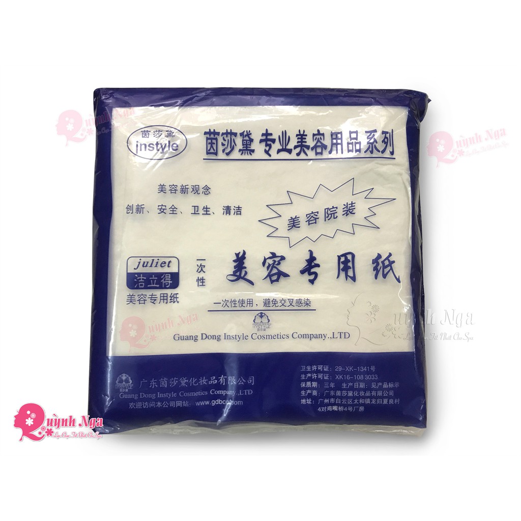 Giấy Vuông Lau Mặt Dùng Trong Spa