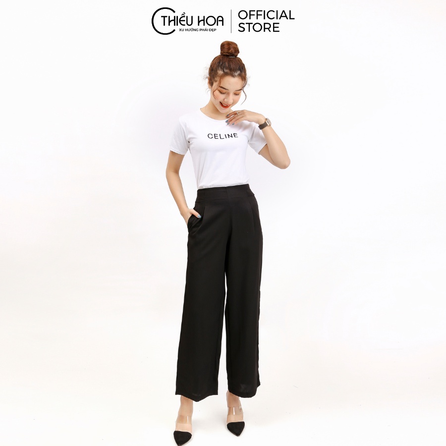 Quần Culottes Vải Chéo Ý Tôn Dáng Thiều Hoa P567