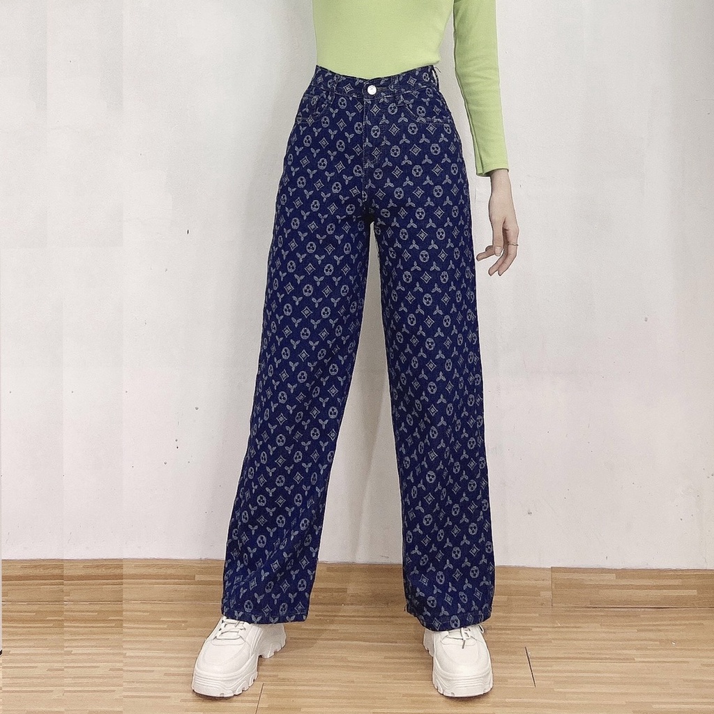 Quần Baggy Jean Nữ  Ống Rộng - Quần Jean Nữ Mẫu Mới