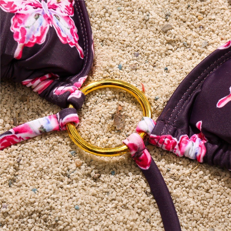 [BKN1076] &lt;ÂU&gt; SET BIKINI ĐEN KHUY TRÒN HỒ ĐIỆP
