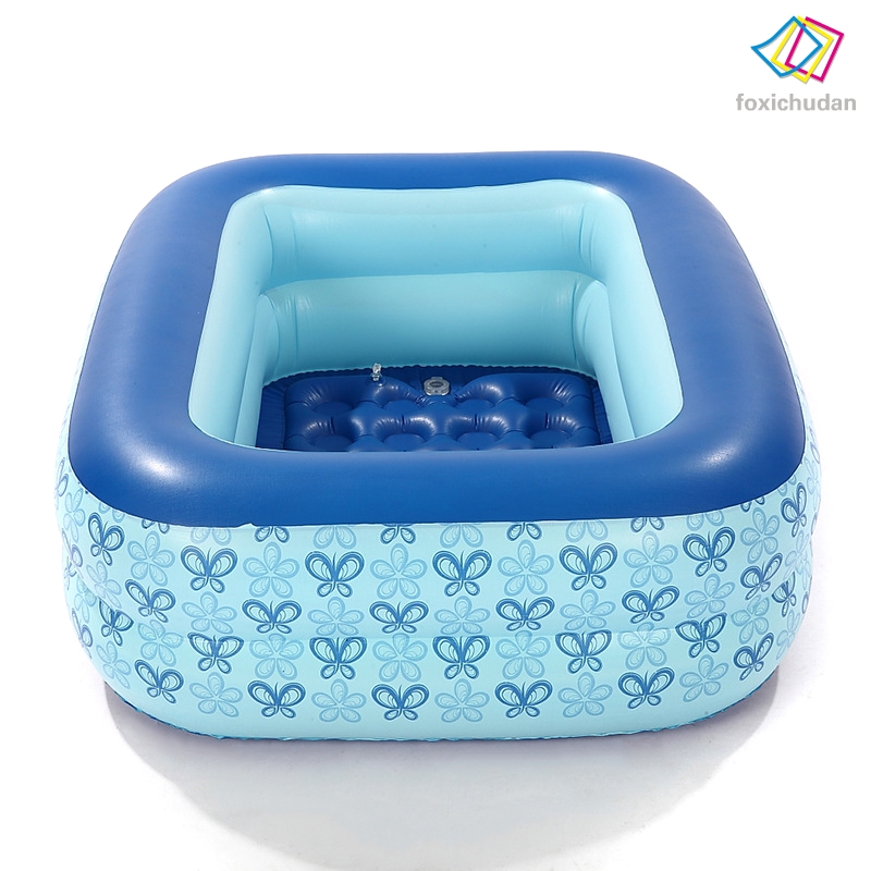 FCD☆ PVC Rectangular Inflatable Swimming Pool Children Home Courtyard Garden Swimming Pool