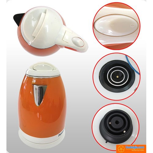 Ấm siêu tốc 2 lớp, Ấm Siêu Tốc Đun Nước Electric Kettle Dung Tích 1.8 Lít Loại 2 Lớp Màu-TONGKHOHUYHOANG168