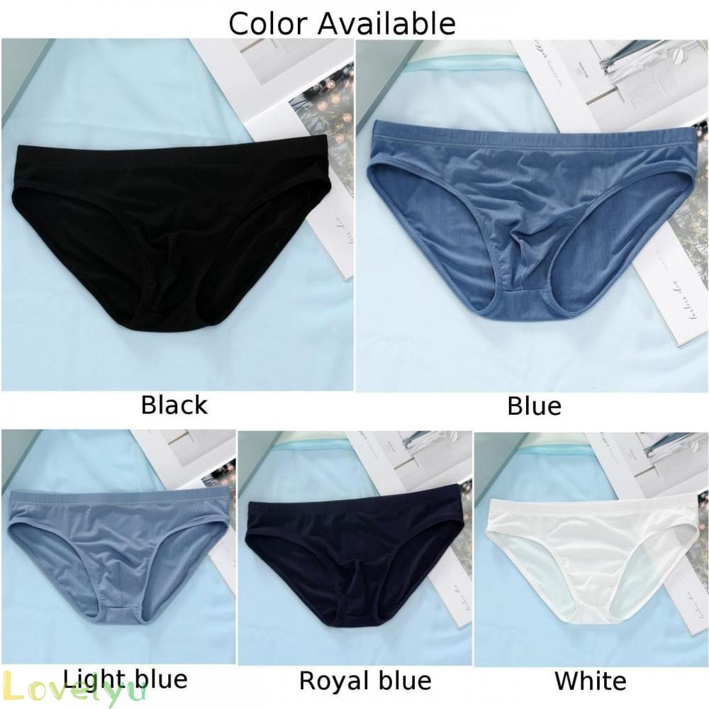 Quần lót 100% lụa mát thoải mái thoáng khí cho nam