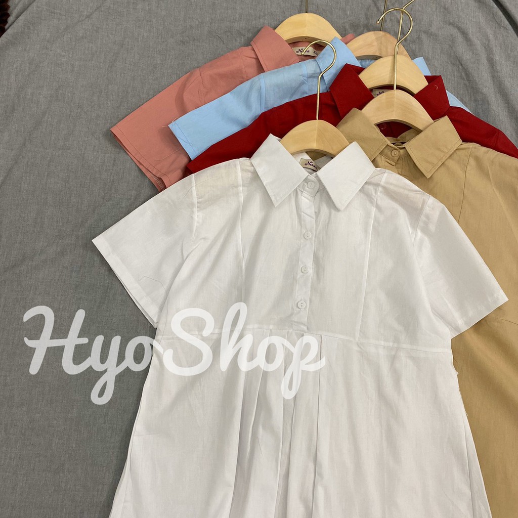Áo Bầu Công Sở Trơn Mềm Mịn Mát Hyo Shop FreeSize Dưới 70Kg