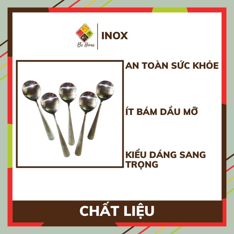 Thìa inox Rehang BEHOME Thìa ăn cơm Hàn Quốc Sang Trọng - Chống trơn trượt [HÀNG CAO CẤP]