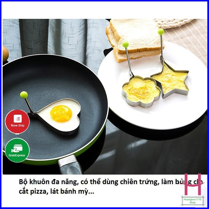 Khuôn Chiên Trứng Làm Bánh Đa Năng bằng inox { H }