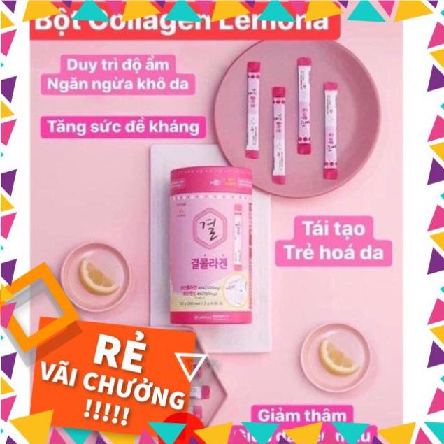 COLLAGEN BỘT UỐNG HÀN QUỐC LEMONA HỘP colagen lựu 60 GÓI Thần Dược trắng Đẹp Da