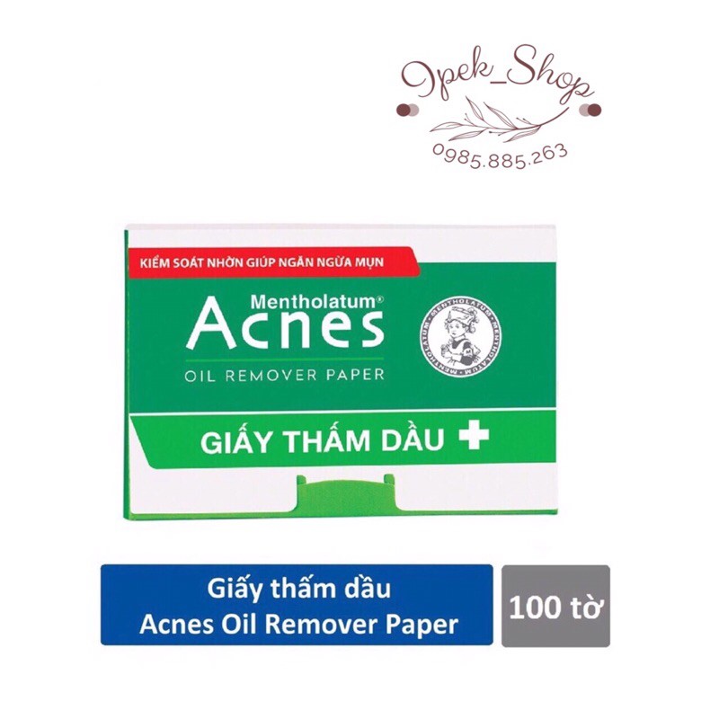 Giấy thấm dầu ACNES Oil Remover Paper (100 tờ) - Ipek_Shop