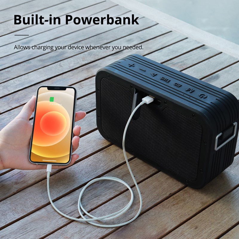 Loa ngoài trời di động Tronsmart Force Max Bluetooth 5.0, Công suất 80W, Chống Nước IPX6 Lên đến 13 giờ chơi nhạc