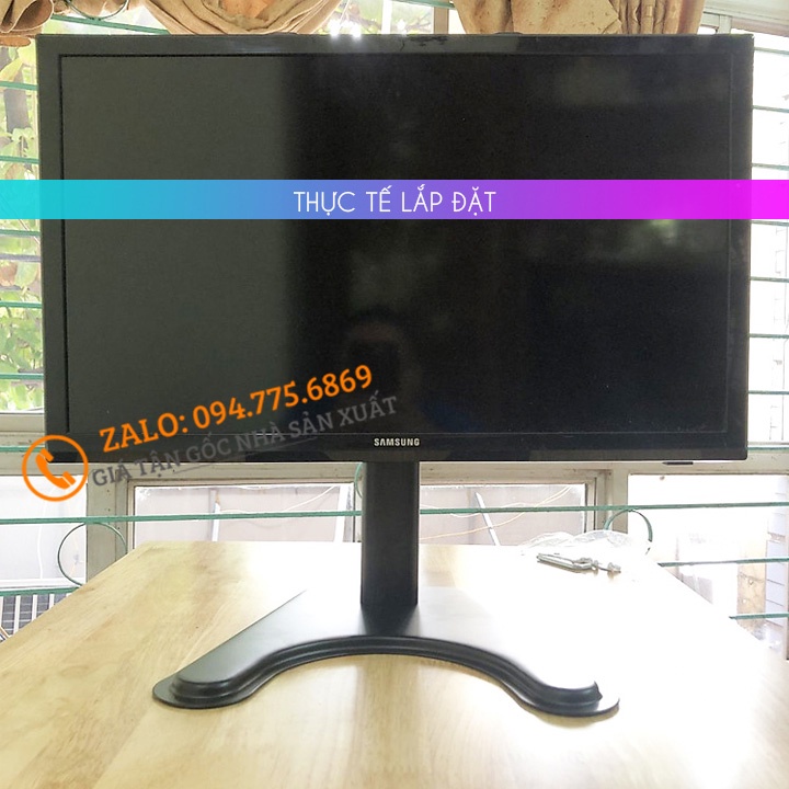 Chân đế tivi đa năng DZV9 - phù hợp với mọi màn hình 14 - 35 inch - Chân đế màn hình máy tính để bàn đa năng