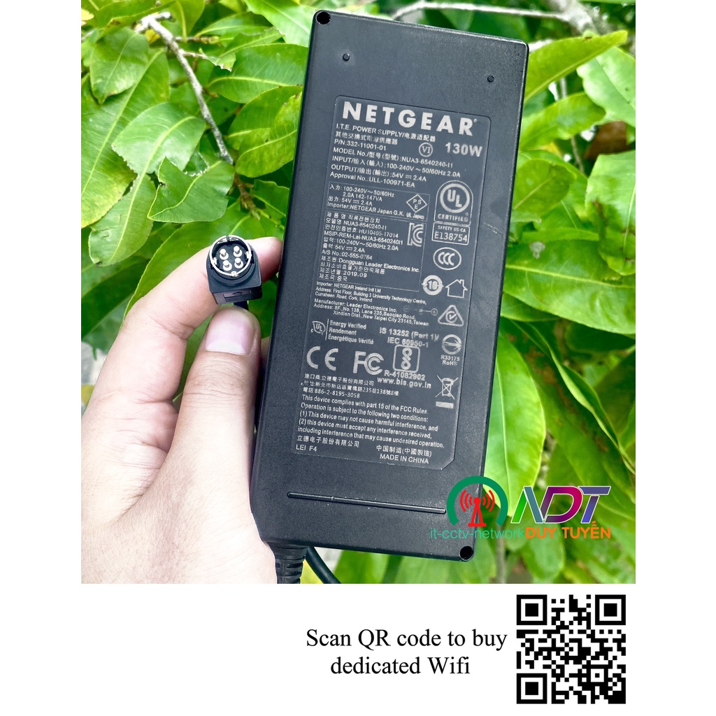 ✅ Nguồn Adapter 54V 2.4A Netgear 130W Chính hãng , Bộ chuyển đổi nguồn NUA3-6540240-I1