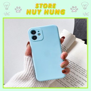 Ốp Lưng iPhone Cạnh Vuông Dẻo Mềm Xanh Ngọc
