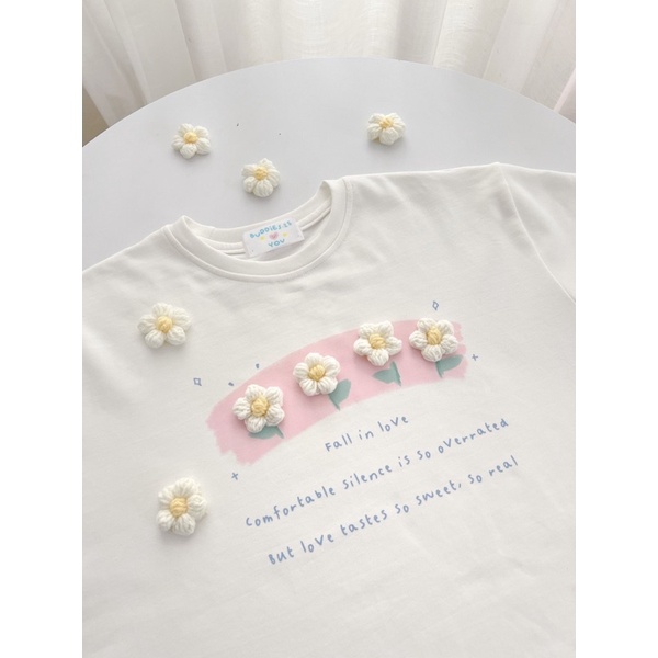 ATTK1003-Áo thun thêu hoa nổi