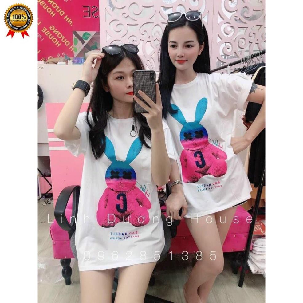 Áo Thun Quảng Châu Nam Nữ Hình Thỏ Bad Rabbit [CHẤT MÁT, KHÔNG XÙ] Áo Phông Nam Nữ Hàng Quảng Châu Cao Cấp Mới Về . | BigBuy360 - bigbuy360.vn