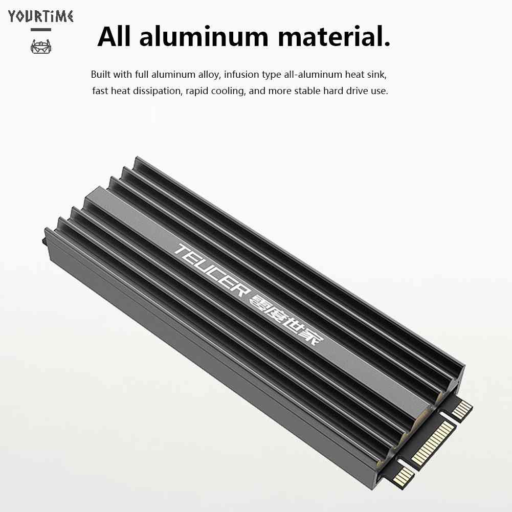 Tản Nhiệt Hợp Kim Nhôm Tecer M2-LD02 9mm M.2 2280 SSD