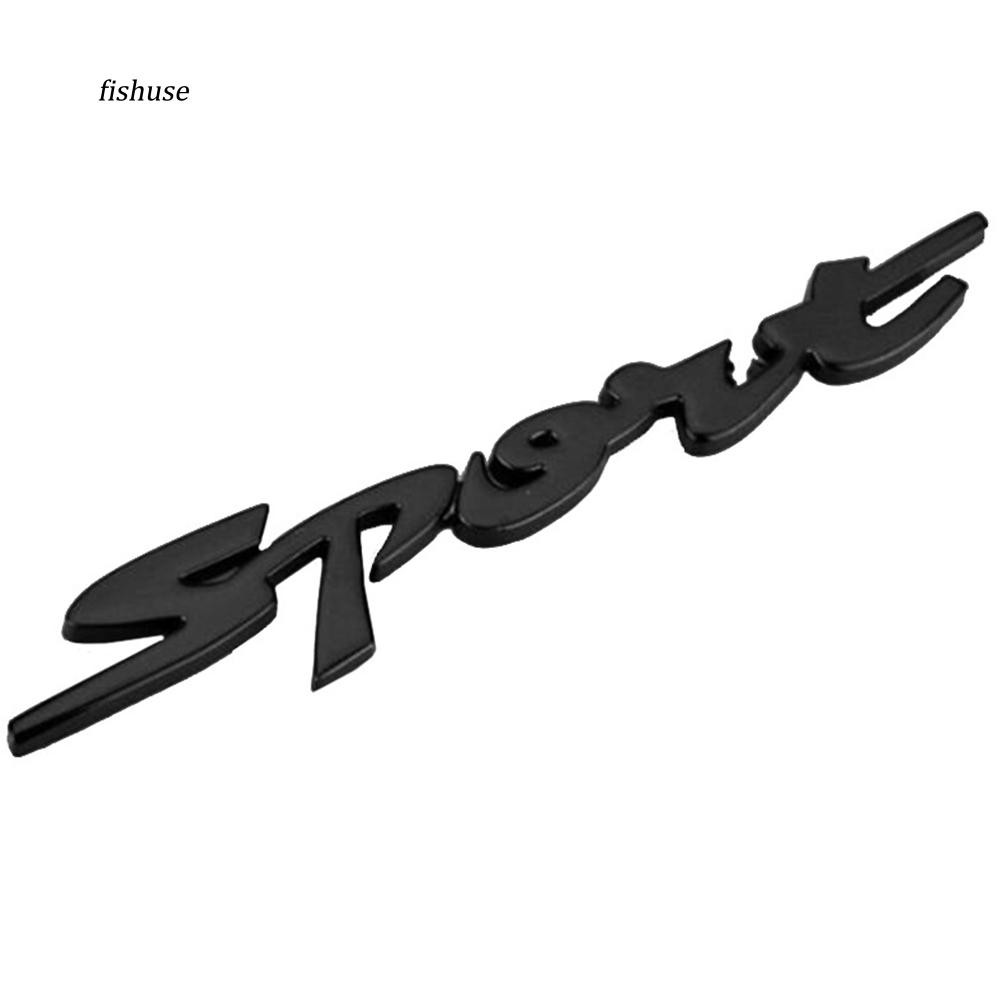 Miếng dán trang trí xe ô tô họa tiết chữ 3D