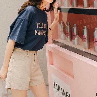 Quần short cạp cao vải dày dặn cá tính