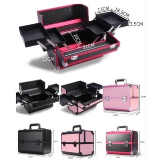 Cốp đựng đồ trang điễm 2 tầng 32x26cm dùng đựng đồ nail,phun xăm,nối mi
