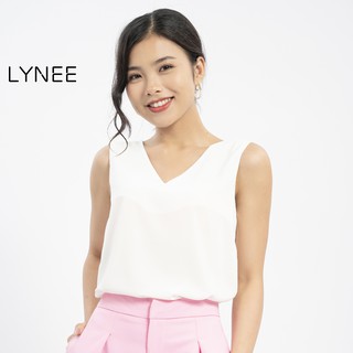 Áo sát nách nữ LYNEE cổ tim vải lụa mềm mịn - SN01