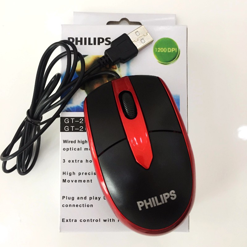 Kết quả hình ảnh cho Mouse Philip/Toshiba đỏ USB