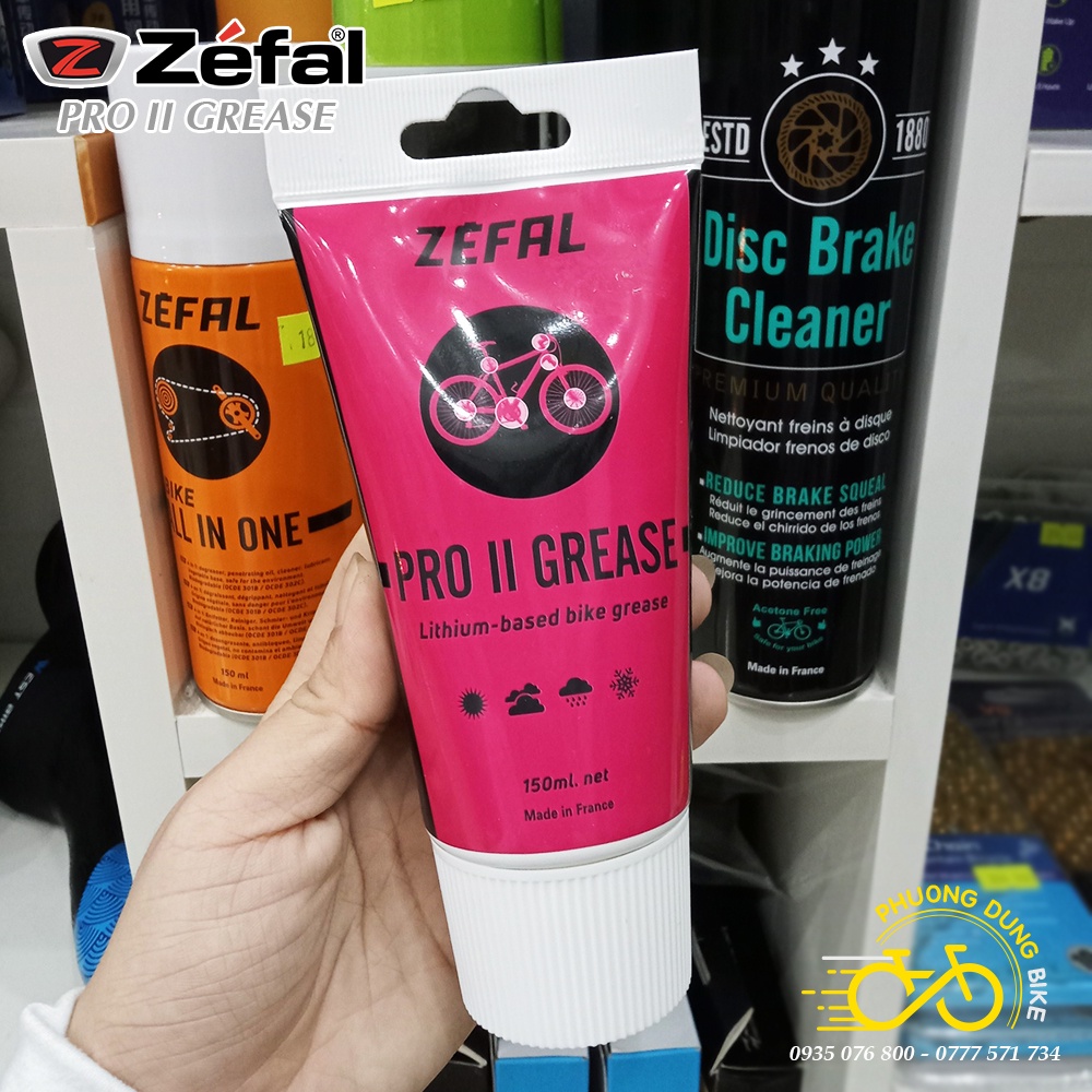 Mỡ bò bôi trơn chịu nhiệt xe đạp ZEFAL PRO II GREASE 150ml