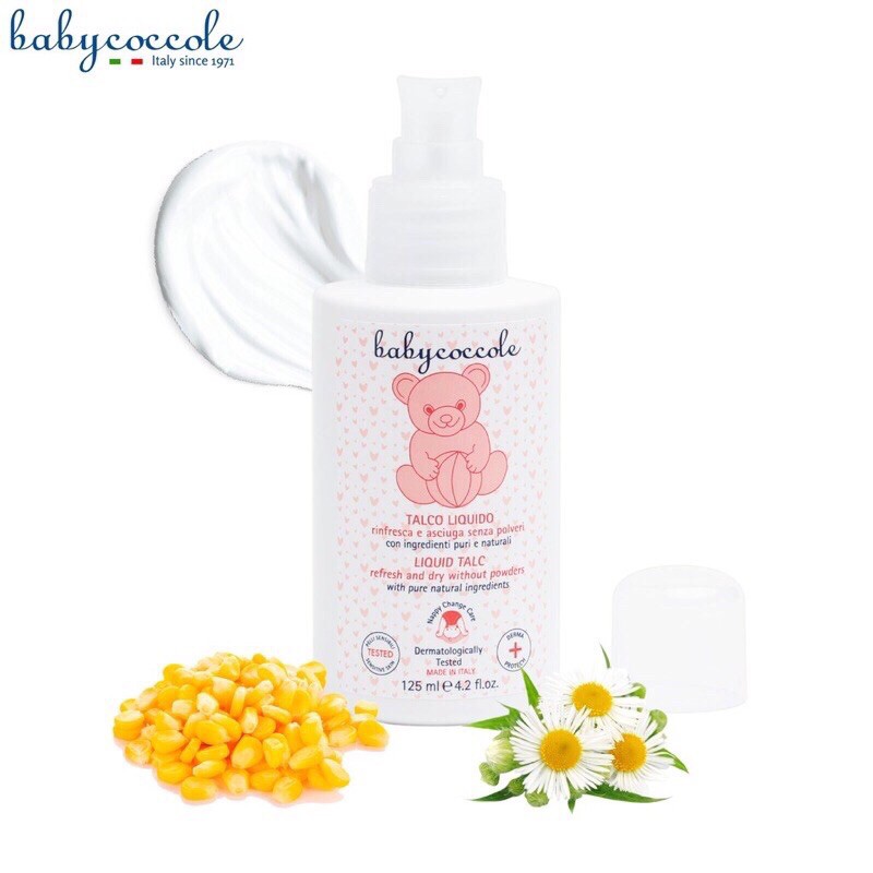 Phấn Rôm Nước Tinh Bột Bắp Babycoccole 0M+ 125ml