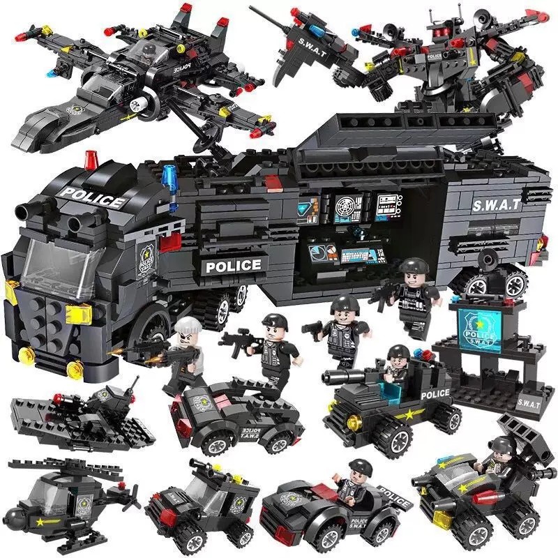 bộ lego đội cảnh sát 750+ chi tiết