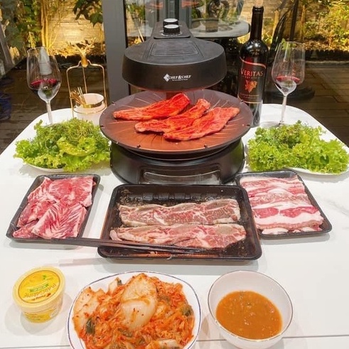 BẾP NƯỚNG CHEF&amp;CHEF BBQ HÚT KHÓI HÀN QUỐC CHÂT LƯỢNG CAO BẢO HÀNH CHÍNH HÃNG 1 NĂM