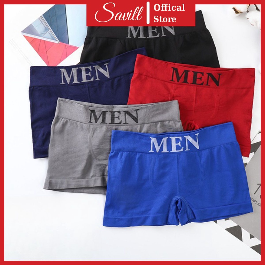 Quần lót nam cao cấp, Quần sịp đùi nam thun lạnh co dãn tốt SAVILL MEN