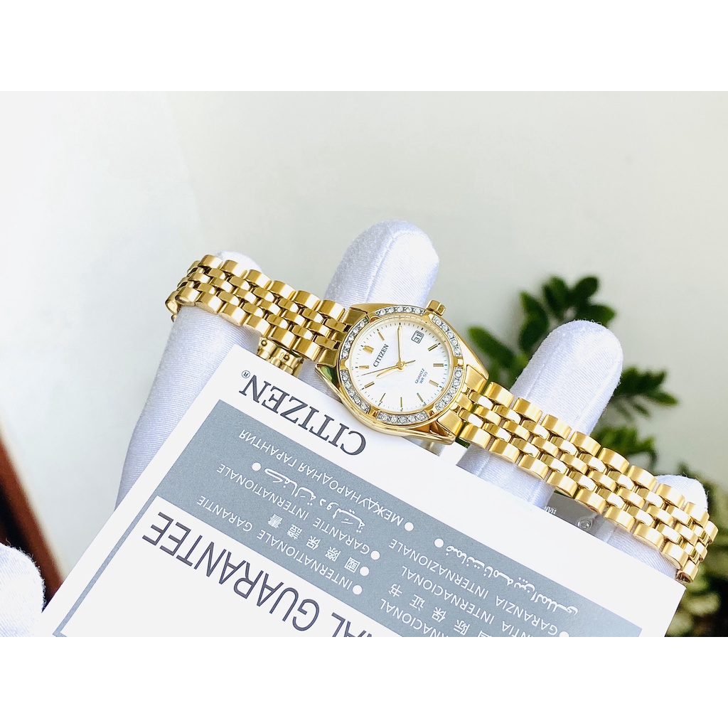 Đồng Hồ Nữ CITIZEN EU6062-50D– QUARTZ  – DÂY KIM LOẠI Chính Hãng Tặng Dây Da Cao Cấp