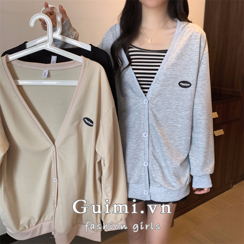 NZN Áo Khoác Len cardigan Tay Dài Dáng Rộng Thời Trang Mùa Thu Cho Nữ