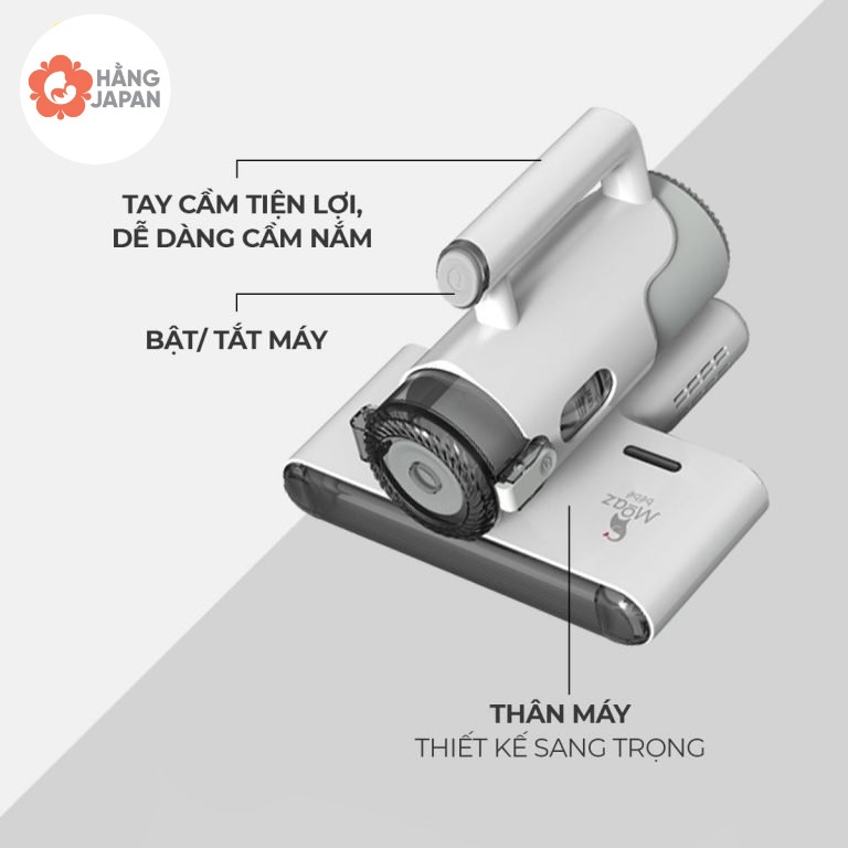 Máy hút bụi giường nệm cầm tay Moaz Bebe MB037
