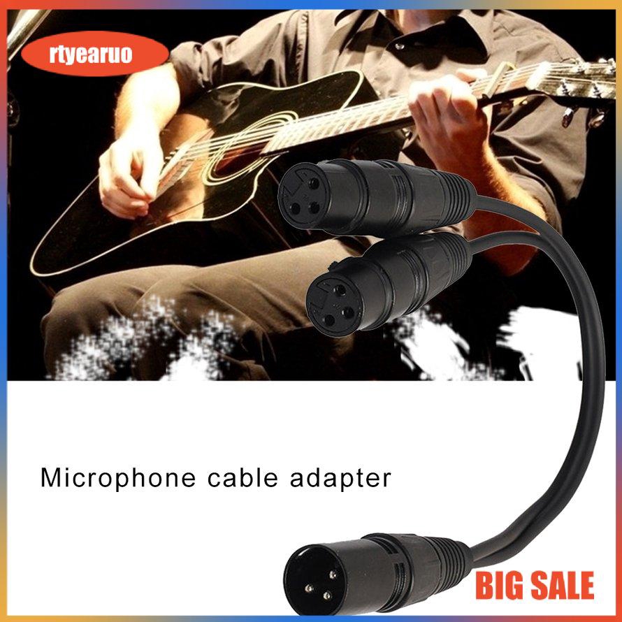 2 Cáp Chữ Y 3-pin Xlr Sang 2 Male Y 16 Awg