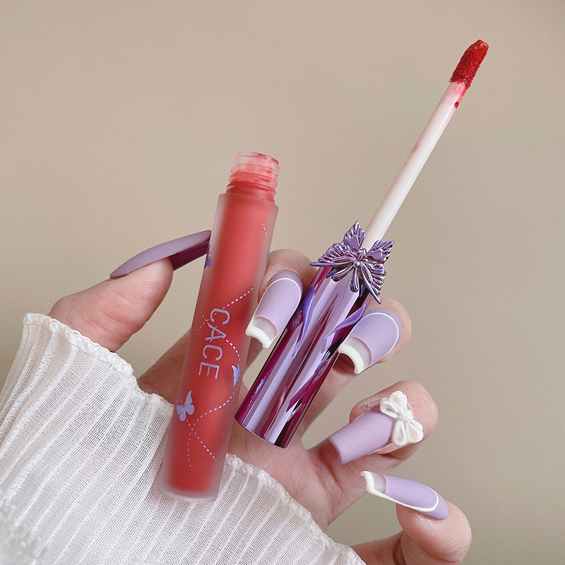 Son Môi Lì Mịn Mượt Như Nhung Tự Nhiên Thiết Kế Hình Bướm Cho Học Sinh