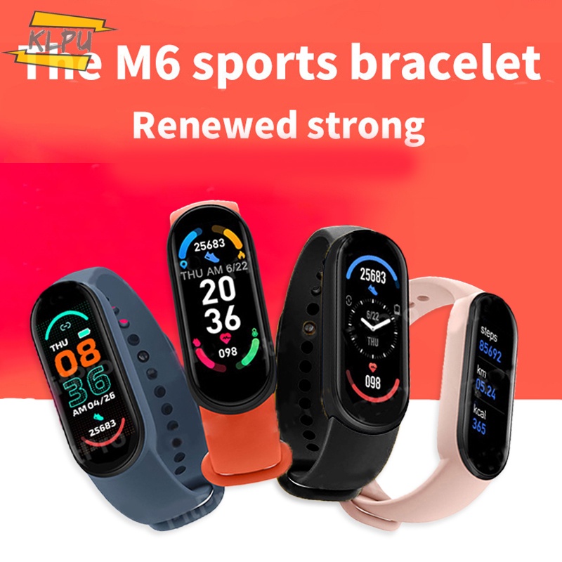 Đồng Hồ Đeo Tay Thông Minh # M6 Đo Nhịp Tim / Huyết Áp Chống Thấm Nước