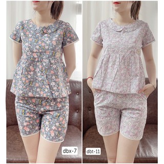 Set đồ đùi mặc nhà vải Kate thô( lụa) thoáng mát