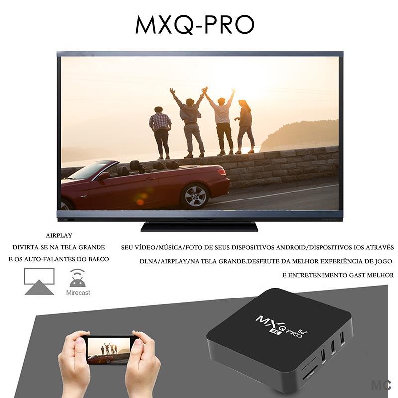Đầu TV box MXQ Pro Thông Minh 16 + 256gb HD 4K 2.4Gw Wifi android10.1 KèM Phụ KiệN