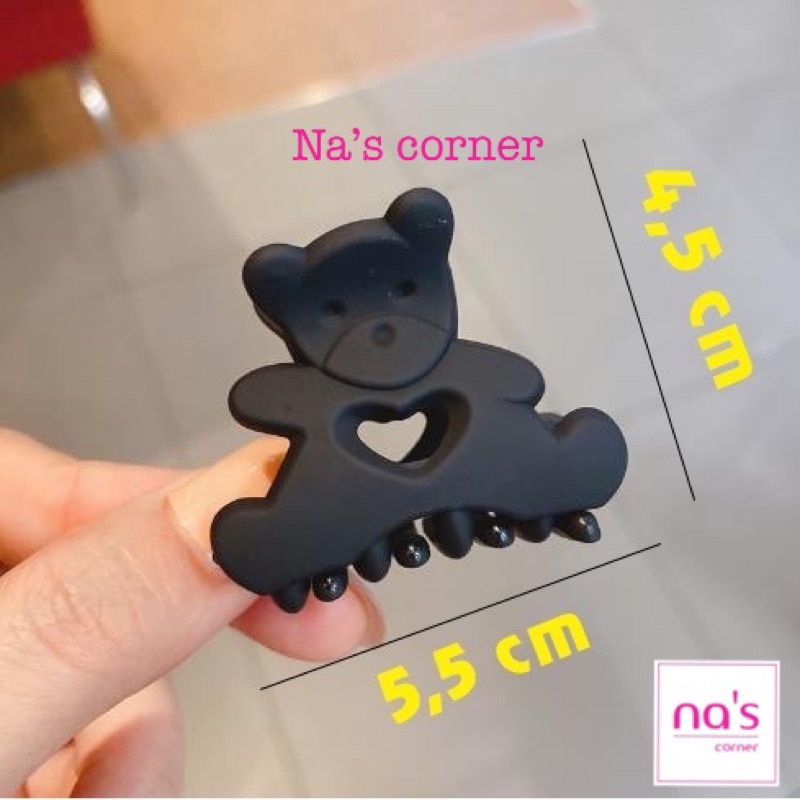 Gấp tóc gắp gấu nhựa nhiều màu