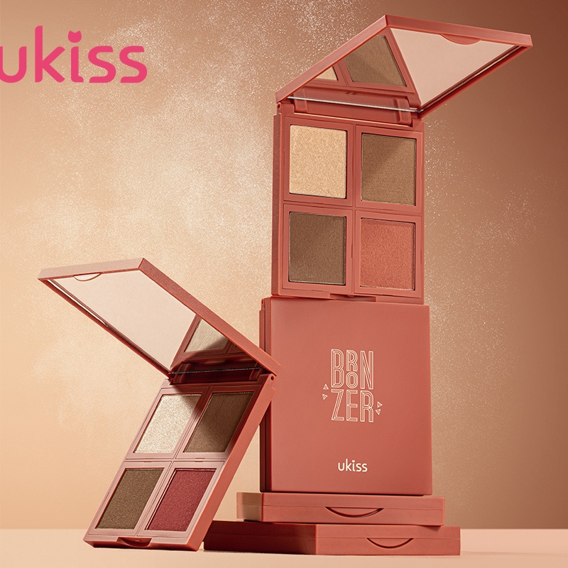 Ukiss Bảng Phấn Má Hồng Và Tạo Khối Bắt Sáng Màu Lì Làm Sáng Da Toàn Diện