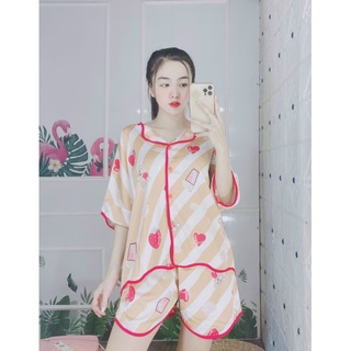 Bộ đồ Pijama lụa mango free size nhiều màu