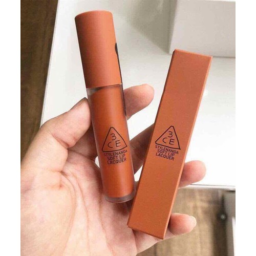 Son kem lì 3CE SOFT LIP LACQUER #TAWNY RED