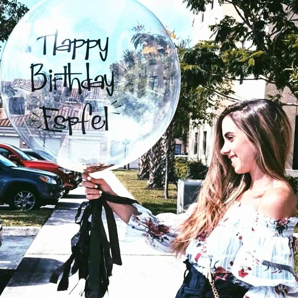 Bong Bóng Bobo Globos / Bong Bóng Trong Suốt 10 18 24 36 Inch Trang Trí Tiệc Cưới / Giáng Sinh
