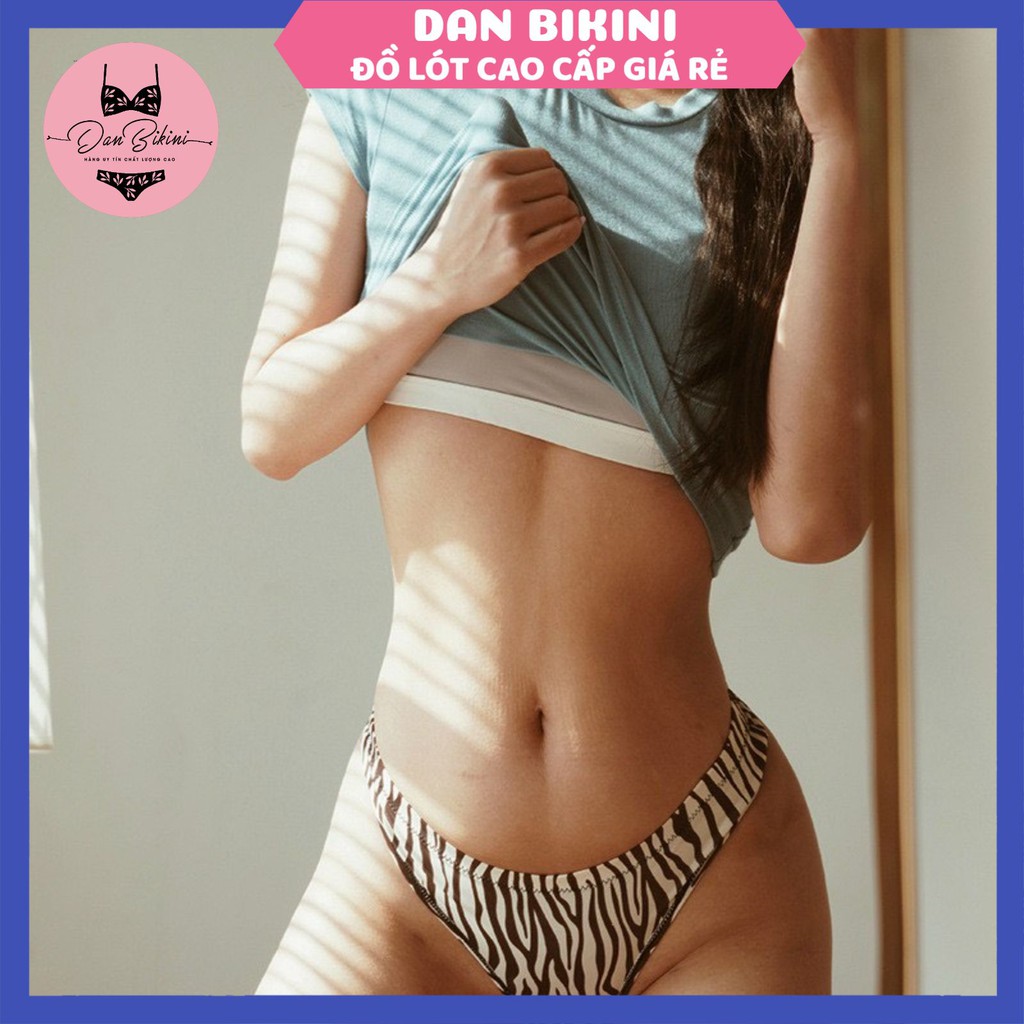 Quần Lót Lọt Khe - Quần Lót Nữ Lọt Khe da báo su thoáng mát mềm mại sexy mã 9815-5023