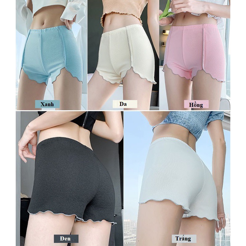 Quần Đùi Lụa Xốp Mặc Trong Váy Siêu Mát Cho Mùa Hè