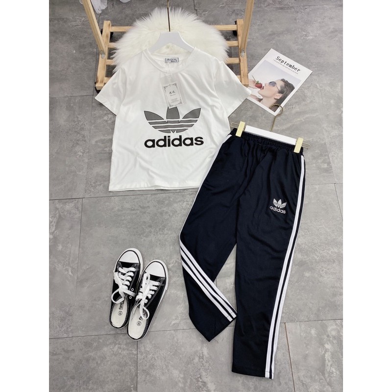 [Rẻ Vô Địch] Bộ thể thao Adida.s cá tính  Chất cotton tàu mịn 4c đanh đẹp  Quần chạy rót 3, có túi