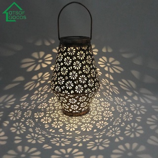 Đèn Lồng Led Năng Lượng Mặt Trời Treo Tường Trang Trí Sân Vườn