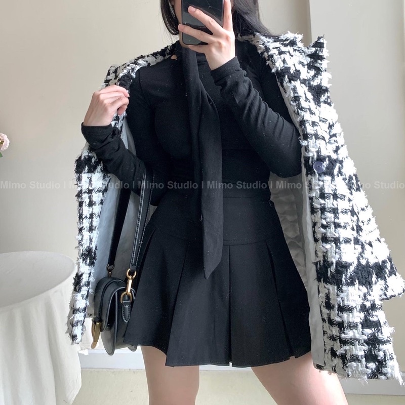 Áo khoác blazer nỉ dạ ziczac-2013