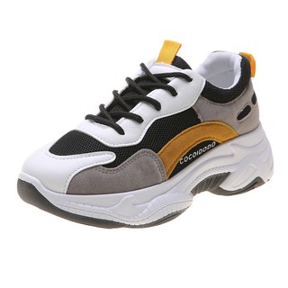 Giày sneaker nữ MS025 (xám vàng)