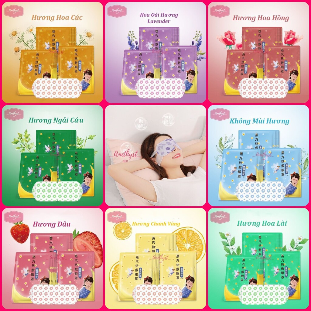 LẺ 1 Miếng Mặt Nạ Mắt MEIBU Chườm Nóng Heating Eyes Mask - Chống Mỏi Mắt, Thư Giãn Tối Đa