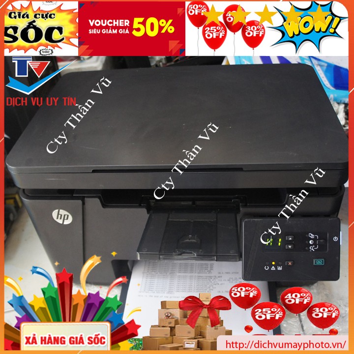 Máy in cũ đa năng HP M125A chất lượng đầy đủ tính năng in photocopy scan máy đẹp có bảo hành